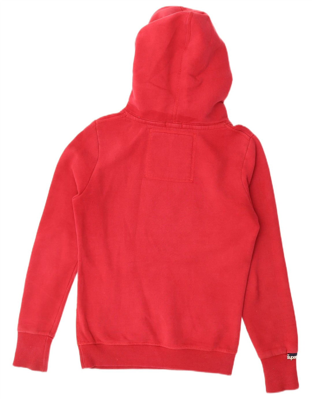 Maglione con cappuccio grafico da uomo Superdry piccolo in cotone rosso