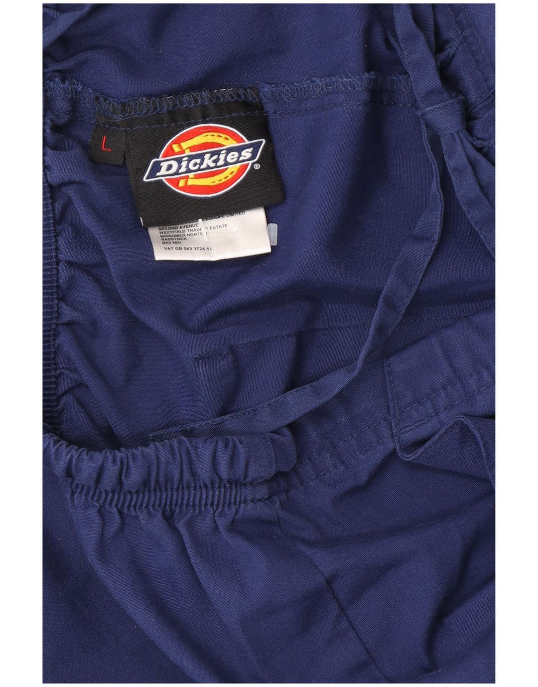 Pantaloni cargo regolari da uomo Dickies Large W34 L30 poliestere blu navy