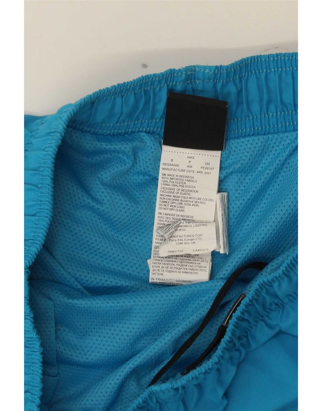 Pantaloncini da bagno Nike da uomo piccoli in poliestere blu