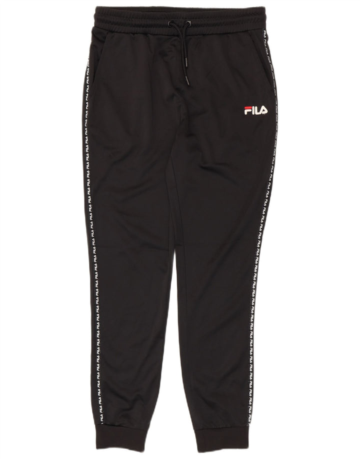 Pantaloni da tuta con grafica Fila da uomo, pantaloni da jogging, piccoli, in poliestere a righe nere