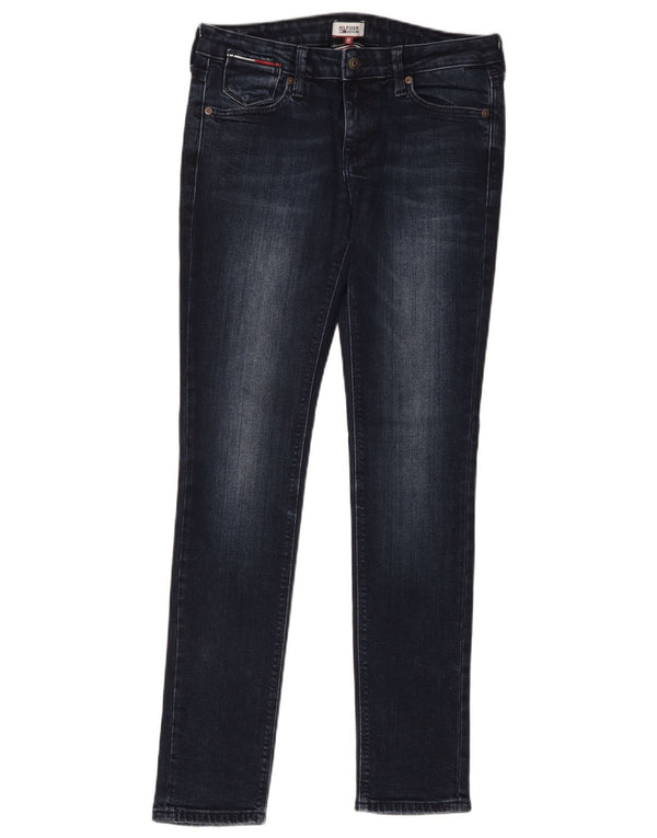 Jeans skinny da uomo Tommy Hilfiger W28 L32 cotone blu navy