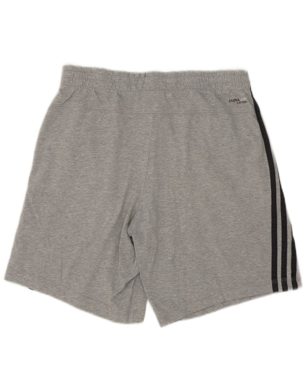 Pantaloncini sportivi Adidas Climalite da uomo piccoli in cotone grigio