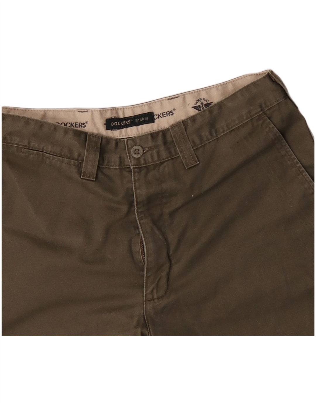 DOCKERS Pantaloncini chino kaki da uomo W31 cotone kaki medio