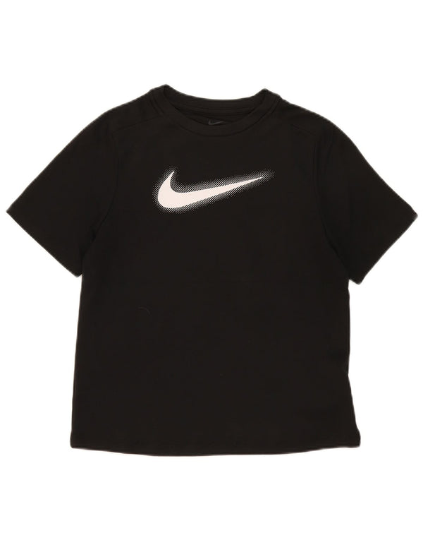 T-shirt grafica Nike Dri Fit per ragazze, 12-13 anni, grande, in poliestere nero