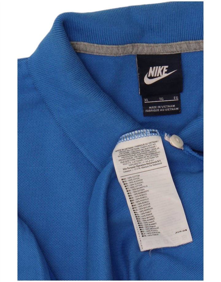 Polo Nike da uomo XL in cotone blu