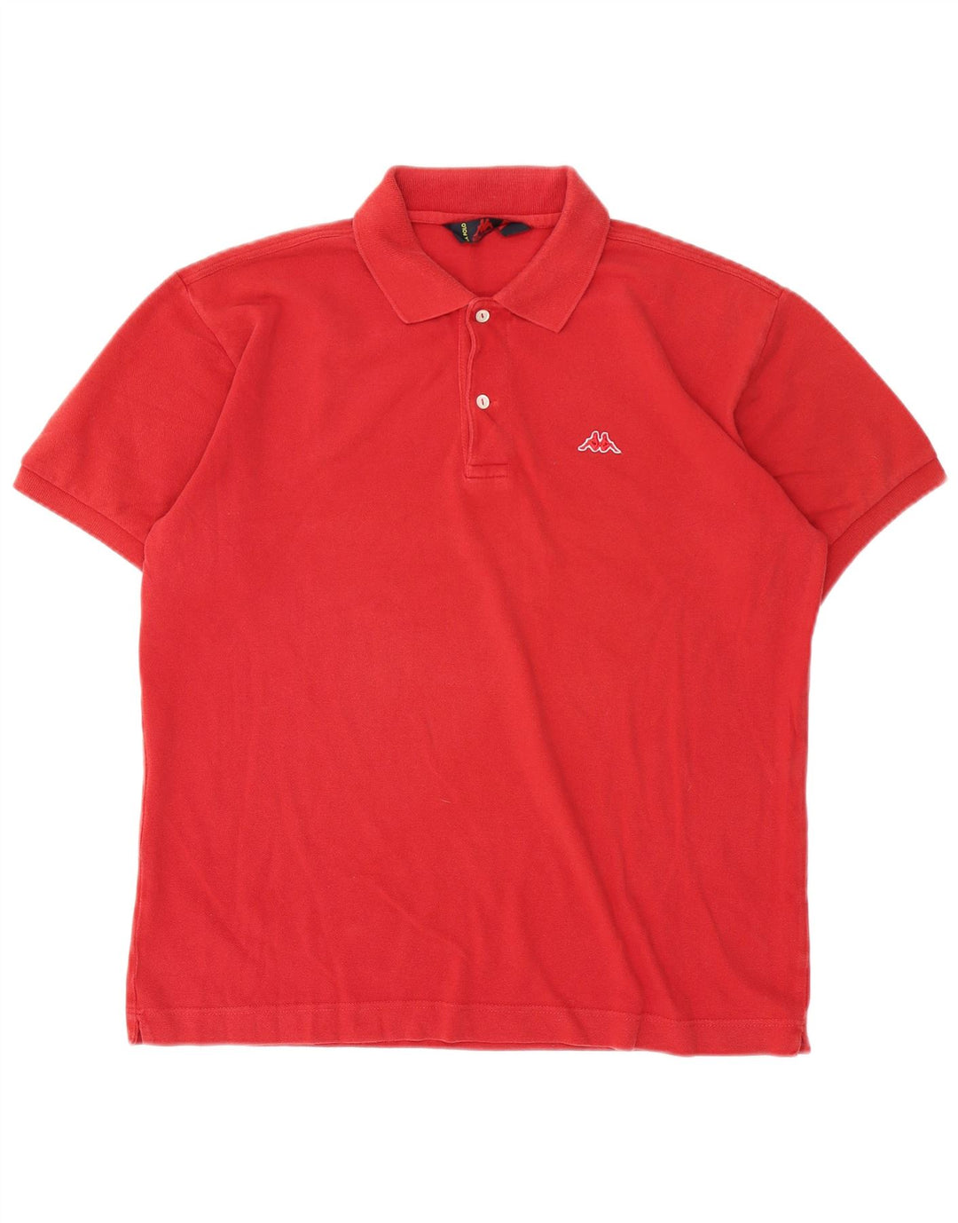 Polo Kappa Uomo Large Rossa In Cotone