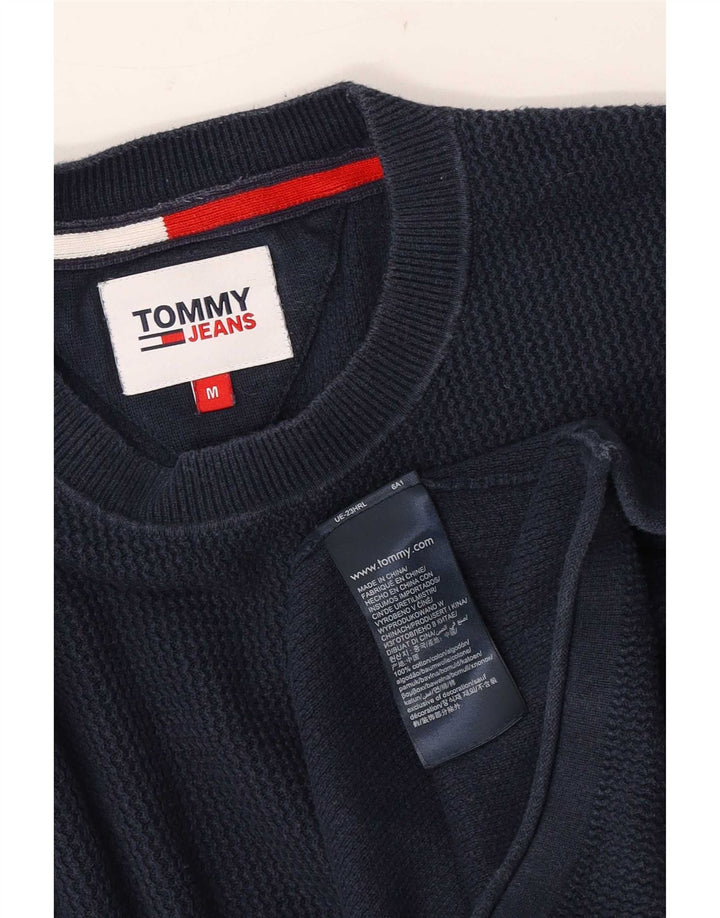 Maglione maglione girocollo da uomo Tommy Hilfiger cotone medio blu navy