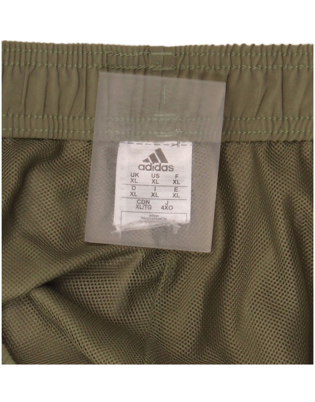 Pantaloncini sportivi da uomo Adidas XL verde poliestere