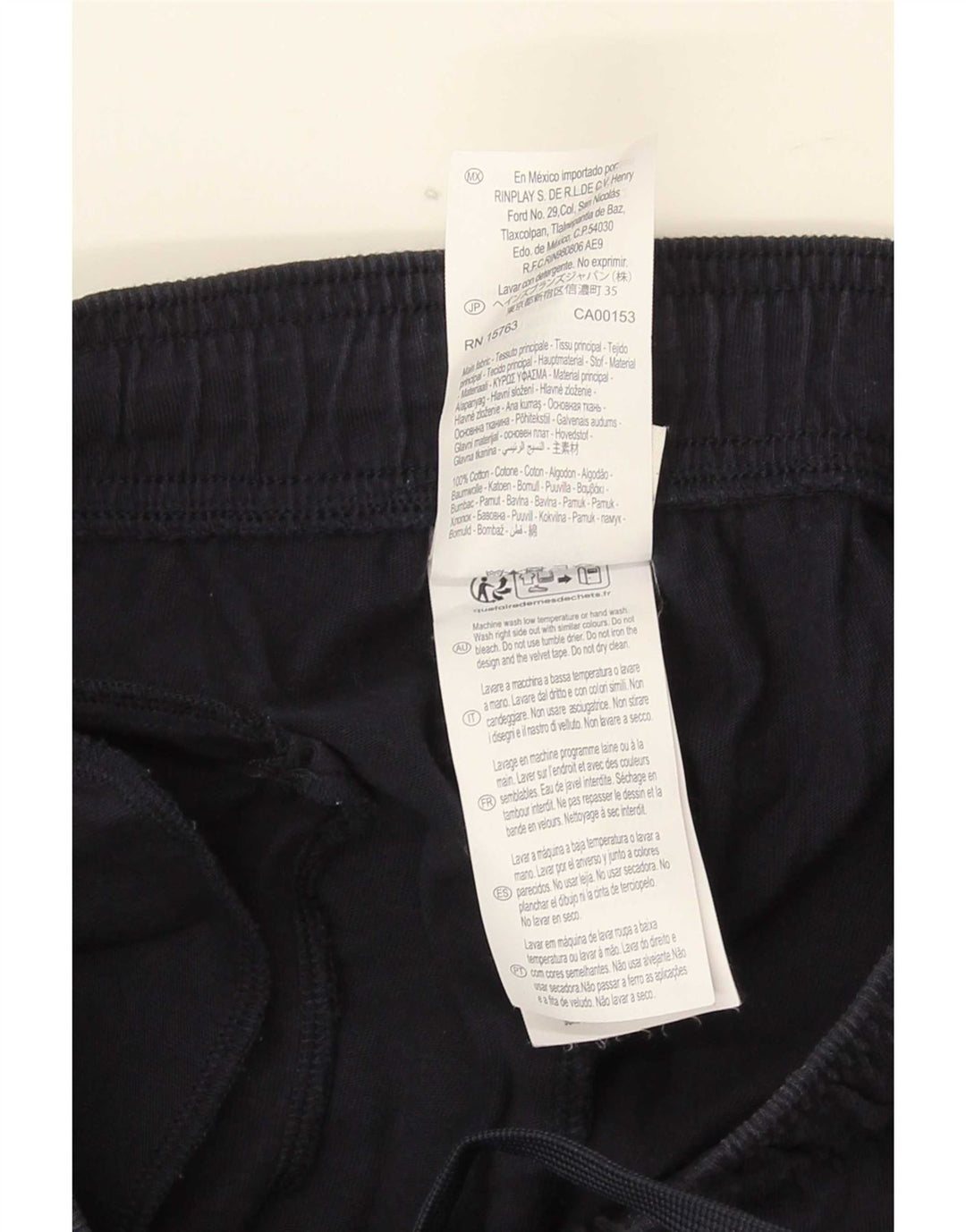 Pantaloni da tuta da uomo Champion in cotone medio blu navy