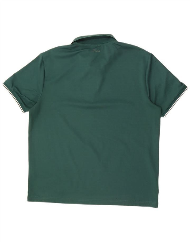 Polo da uomo Fila XL verde poliestere