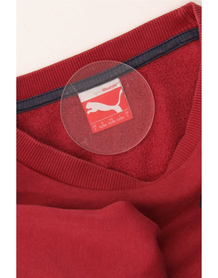 Felpa grafica da uomo Puma Large rossa