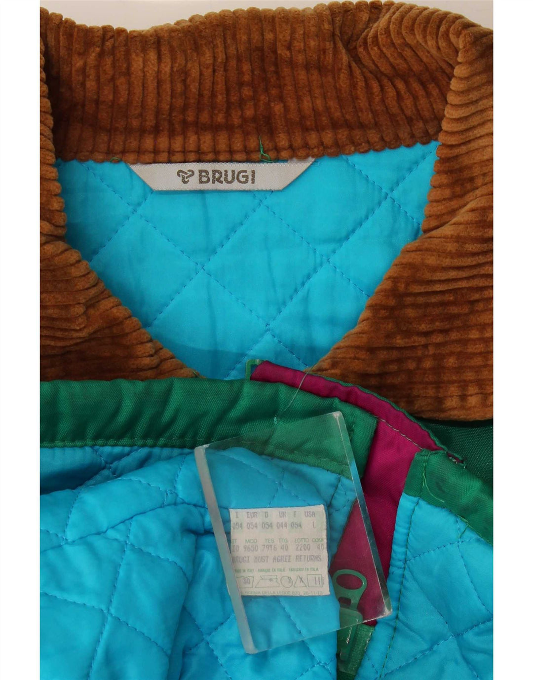 Giacca a vento da uomo Brugi UK 44 2XL poliestere verde