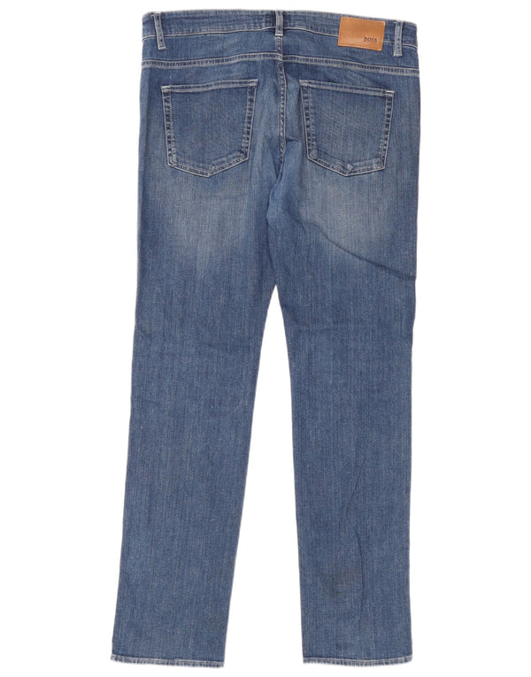 Jeans slim da uomo Hugo Boss W34 L32 cotone blu