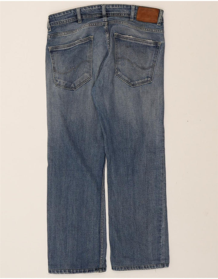 JACK & JONES Mens Straight Jeans W30 L27 Blue Cotton Vintage Jack & Jones and Second-Hand Jack & Jones from Messina Hembry 
