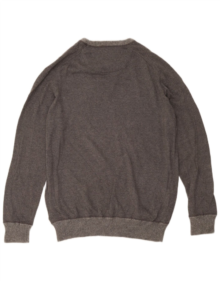 Maglione maglione girocollo da uomo Timberland grande cotone grigio