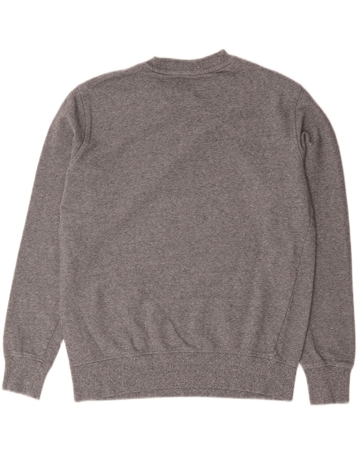 Felpa da uomo Marks & Spencer in cotone chiazzato grigio medio