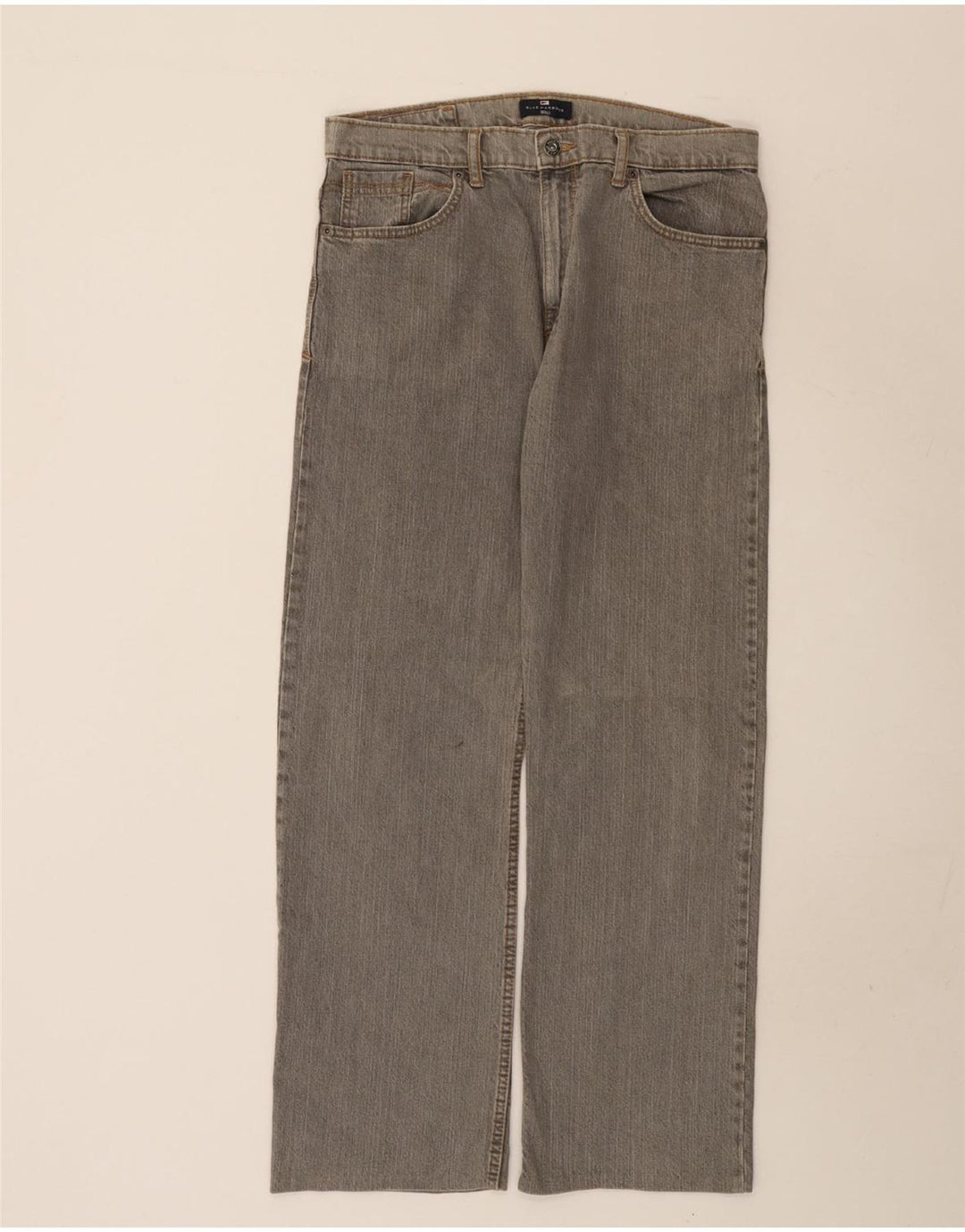 Jeans dritti da uomo Marks & Spencer W34 L31 cotone grigio