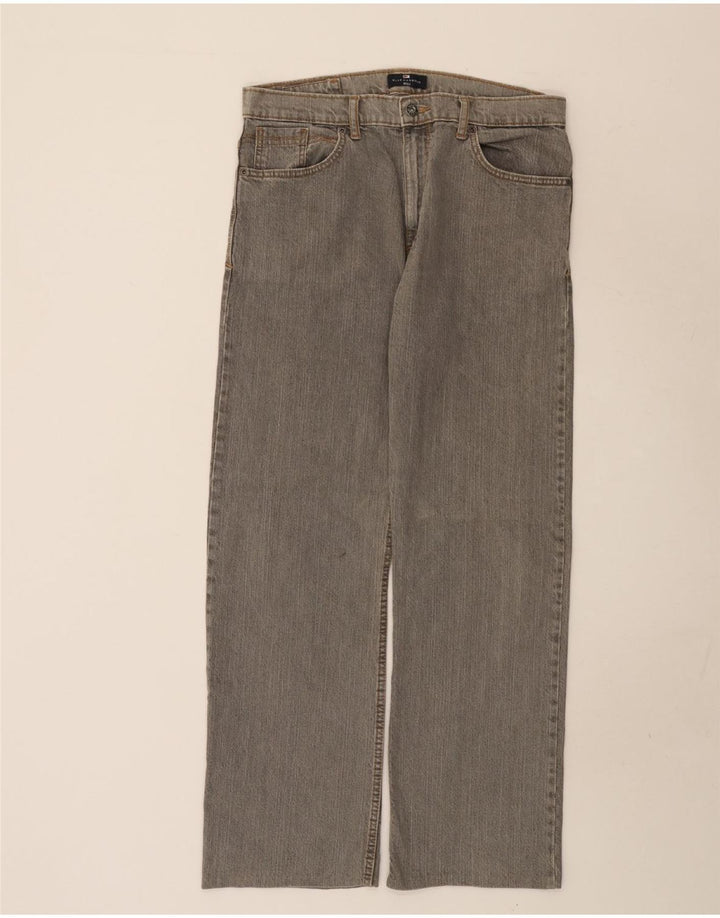Jeans dritti da uomo Marks & Spencer W34 L31 cotone grigio