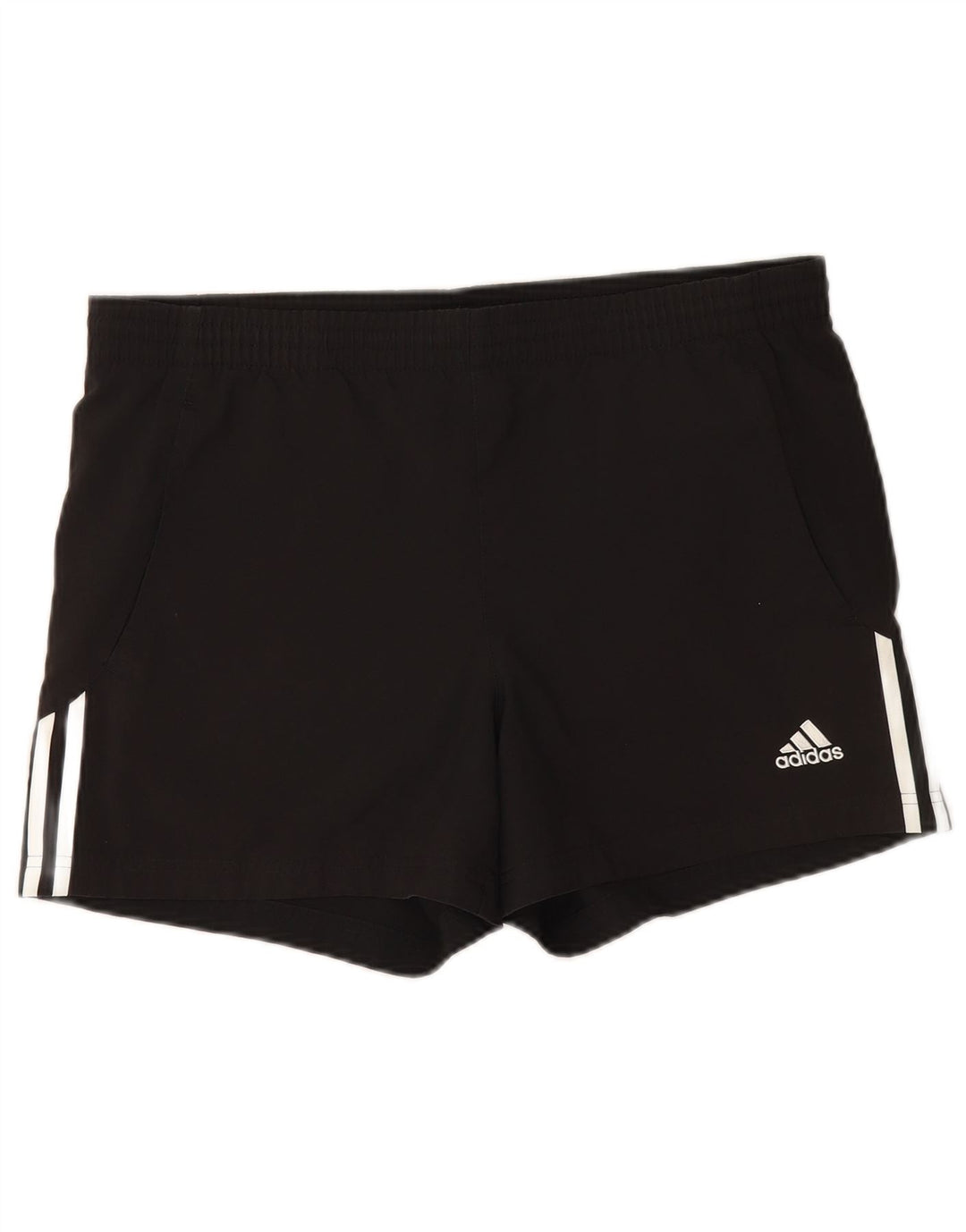 Pantaloncini sportivi da uomo Adidas medi neri in poliestere