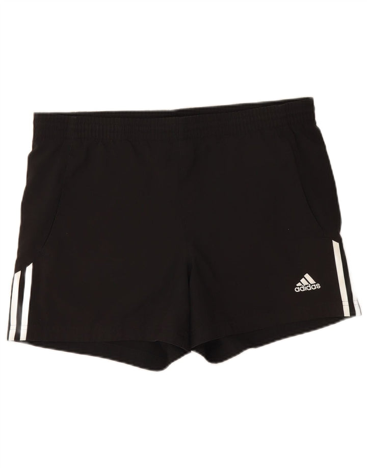 Pantaloncini sportivi da uomo Adidas medi neri in poliestere