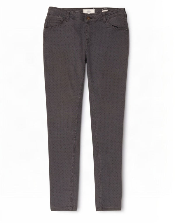 Fat Face Womens Jegging Jeans UK 12 Medium W32 L28 Grey Spotted Cotton