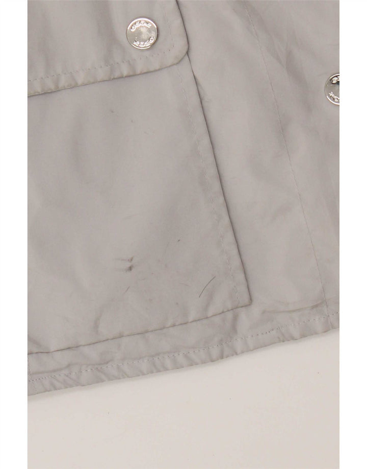 Geox Donna Respira Giacca Utility con cappuccio UK 18 XL Poliestere grigio
