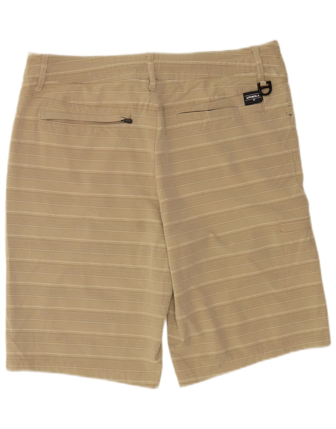 Pantaloncini chino da uomo O'Neill W32 Poliestere a righe beige medio