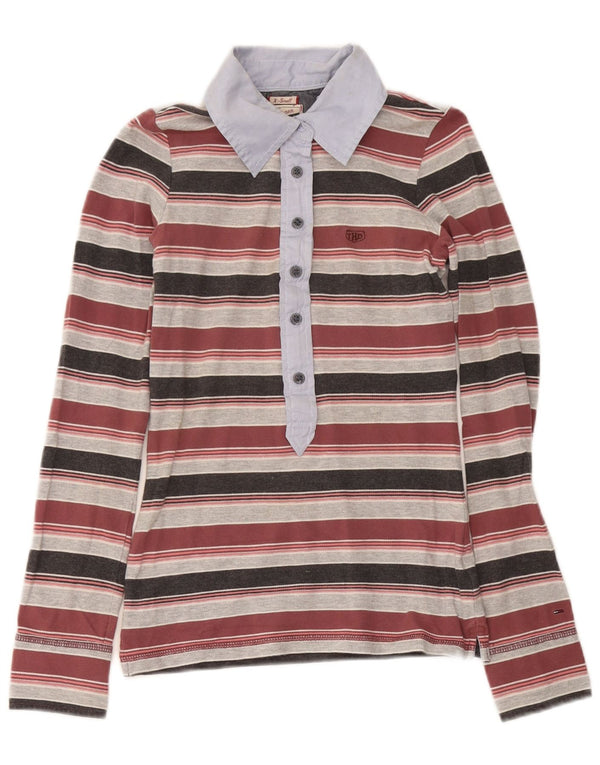 Polo da rugby grafica da donna Tommy Hilfiger UK 6 XS multicolore