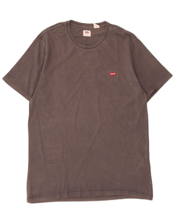 T-shirt da uomo Levi's Top Large in cotone grigio
