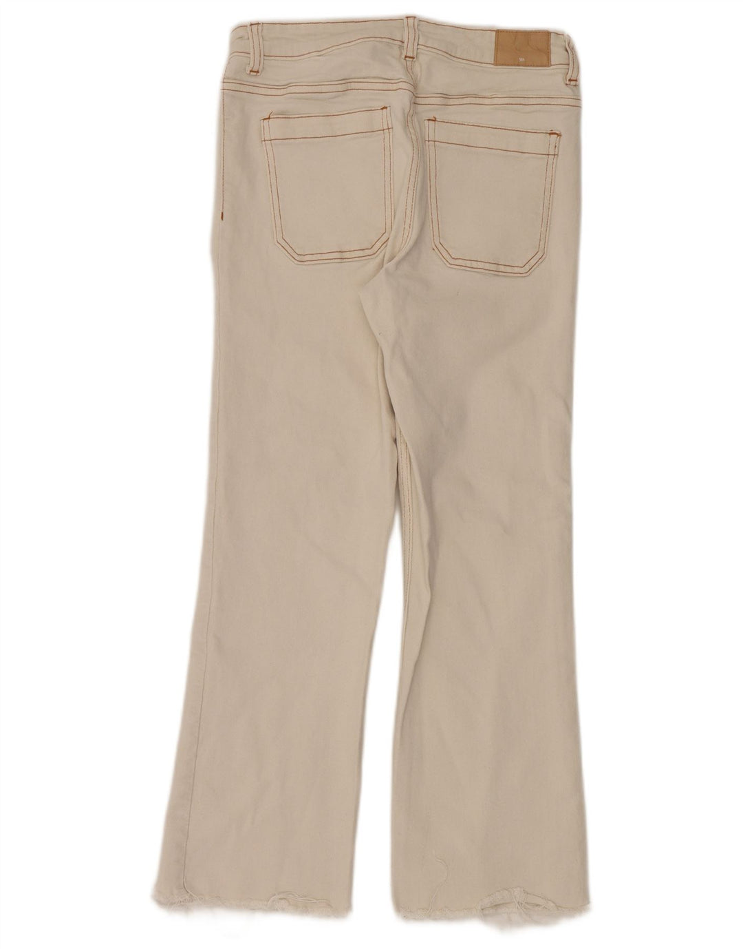Jeans Bootcut da donna Zara W28 L26 cotone bianco