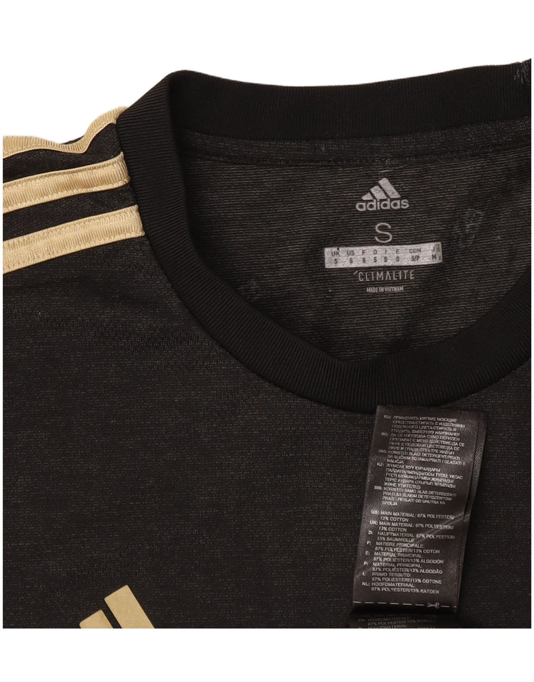 T-shirt ADIDAS da uomo Climalite Top piccola in poliestere grigio