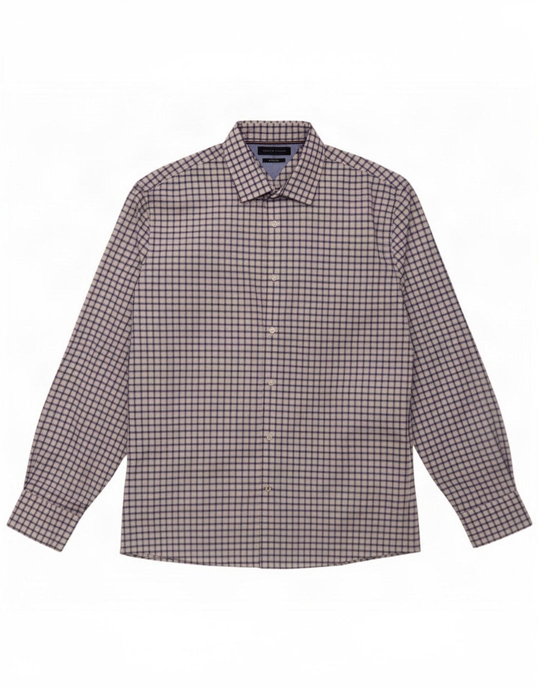 Camicia da uomo Tommy Hilfiger taglia 16 1/2 grande cotone a quadri bianchi