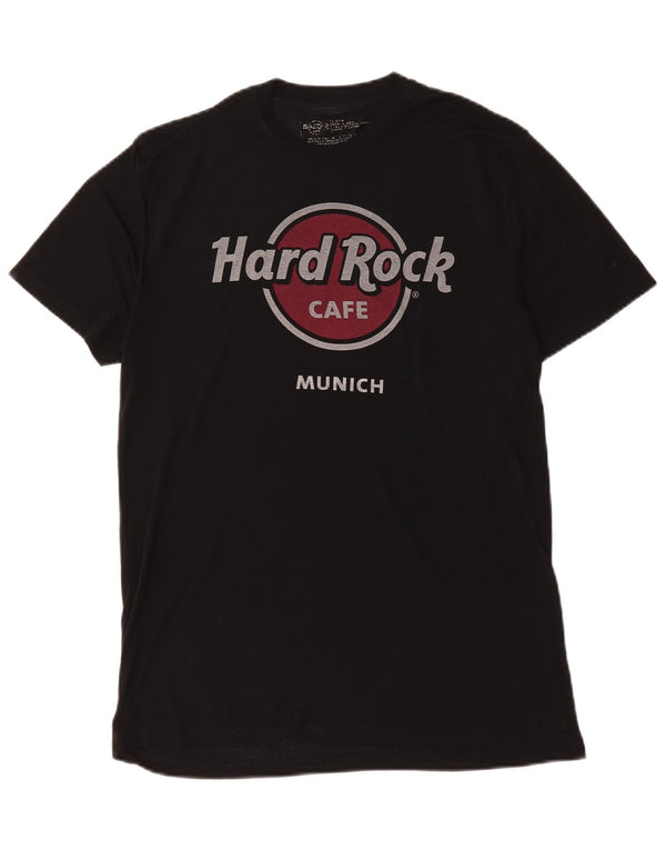 T-shirt grafica da uomo Hard Rock Cafe Monaco di Baviera, media, nera