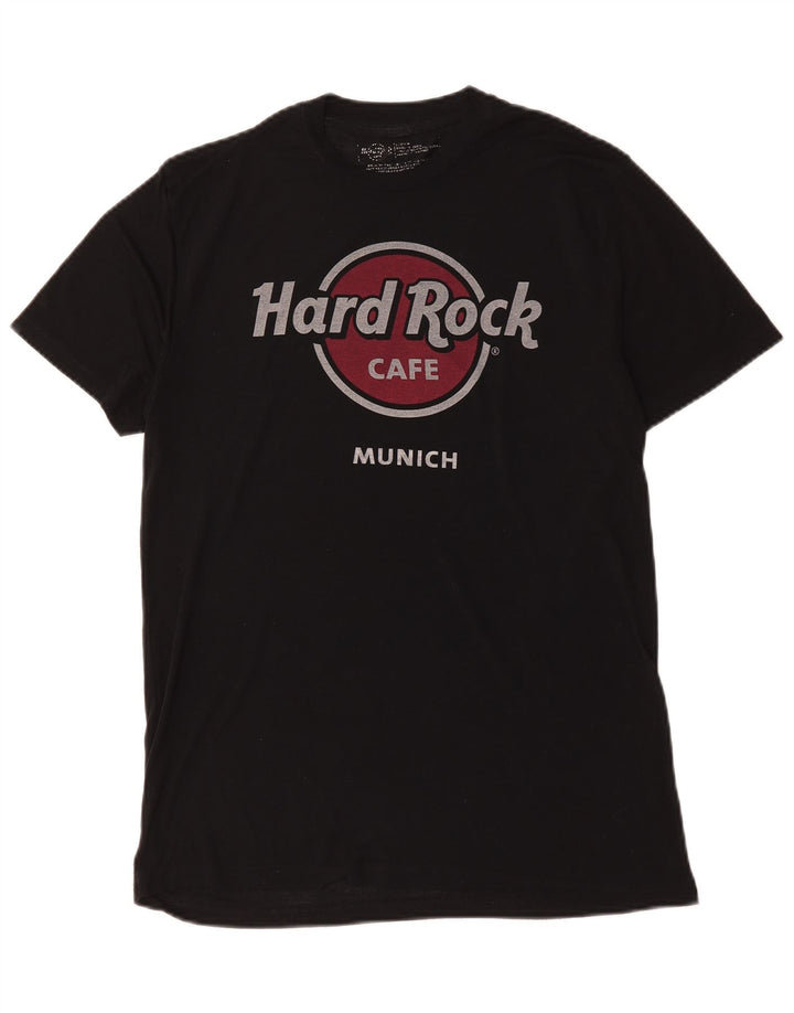 T-shirt grafica da uomo Hard Rock Cafe Monaco di Baviera, media, nera