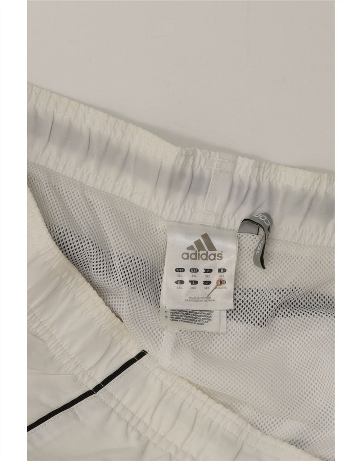 Pantaloncini da bagno Adidas Climacool da uomo 2XL poliestere bianco