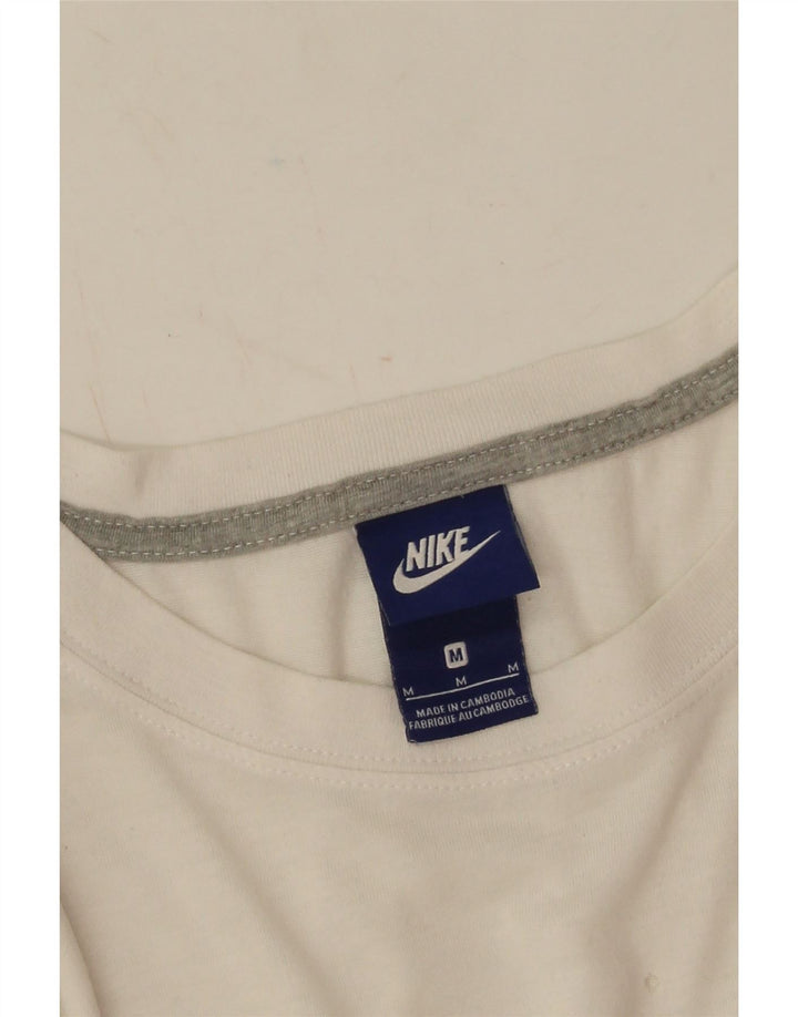 T-shirt grafica da donna Nike Top UK 14 poliestere bianco medio