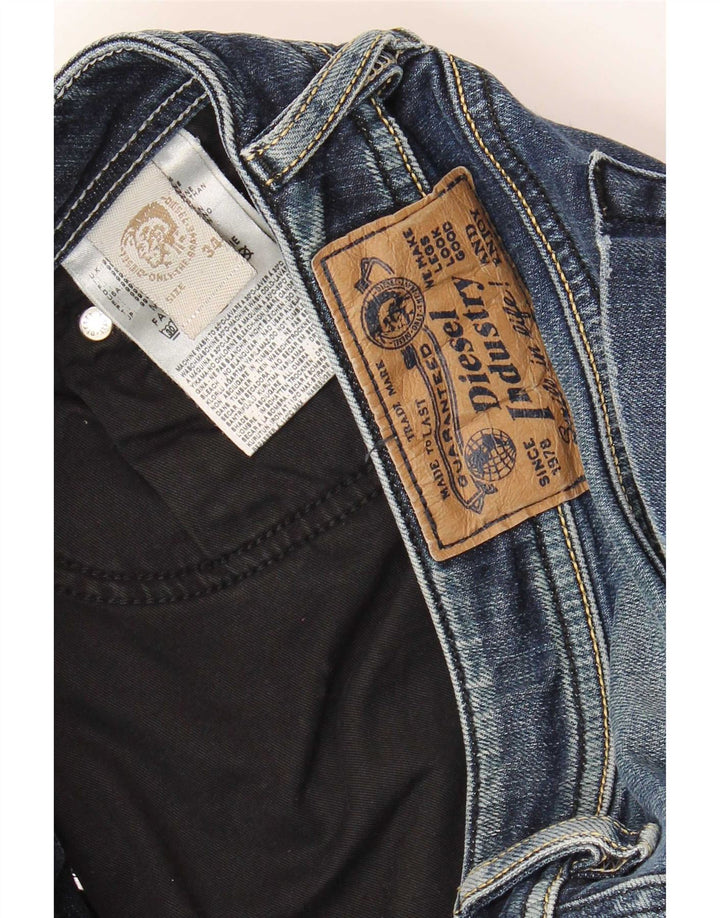 Jeans Bootcut da uomo Diesel W34 L30 in cotone blu navy