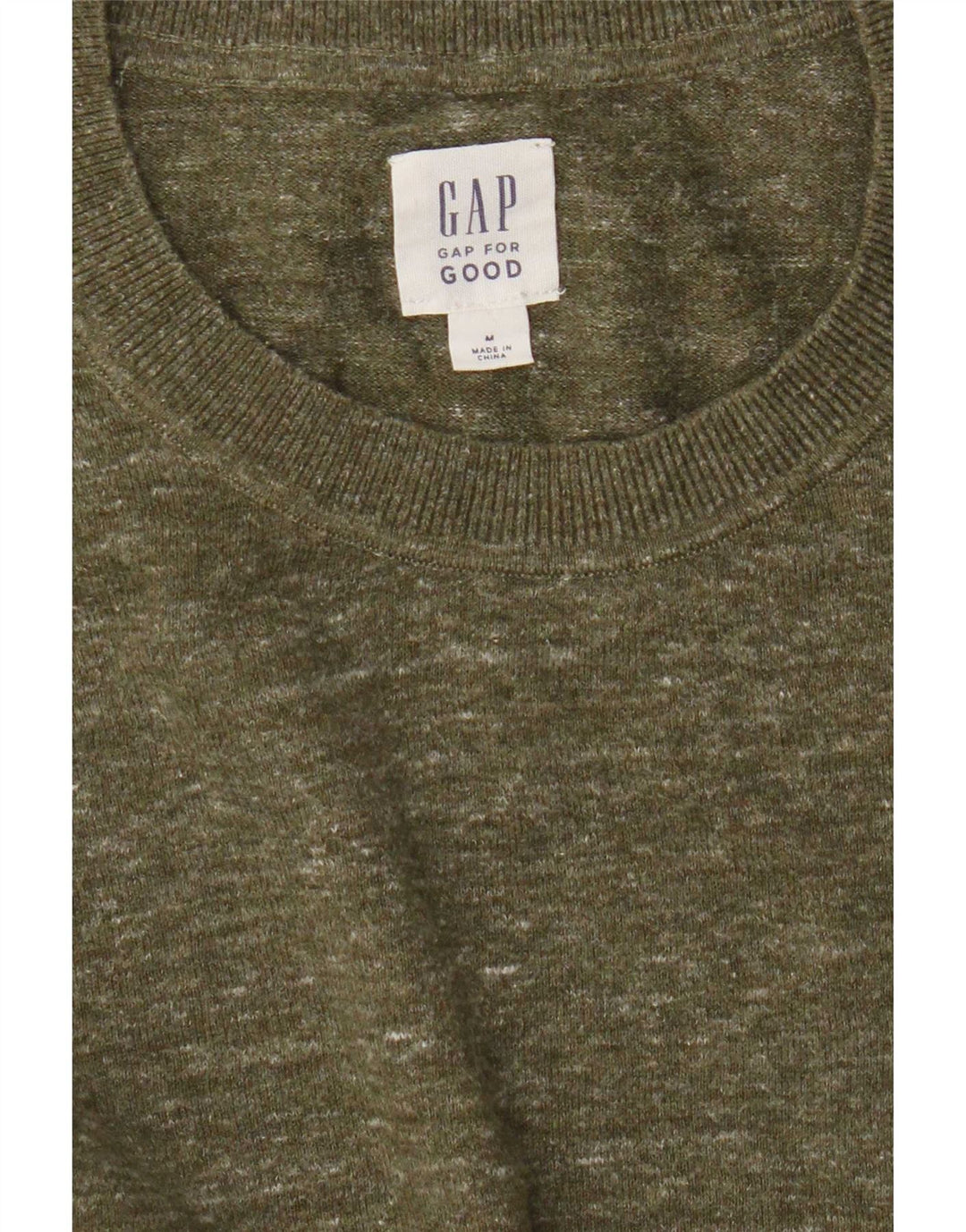 Maglione maglione girocollo da uomo Gap medio kaki chiazzato