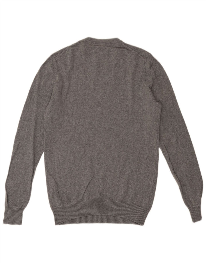 Maglione maglione girocollo da uomo Lyle & Scott XS in cotone grigio