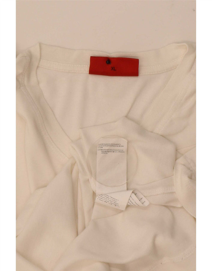 T-shirt da uomo Hugo Boss Top XL in cotone bianco