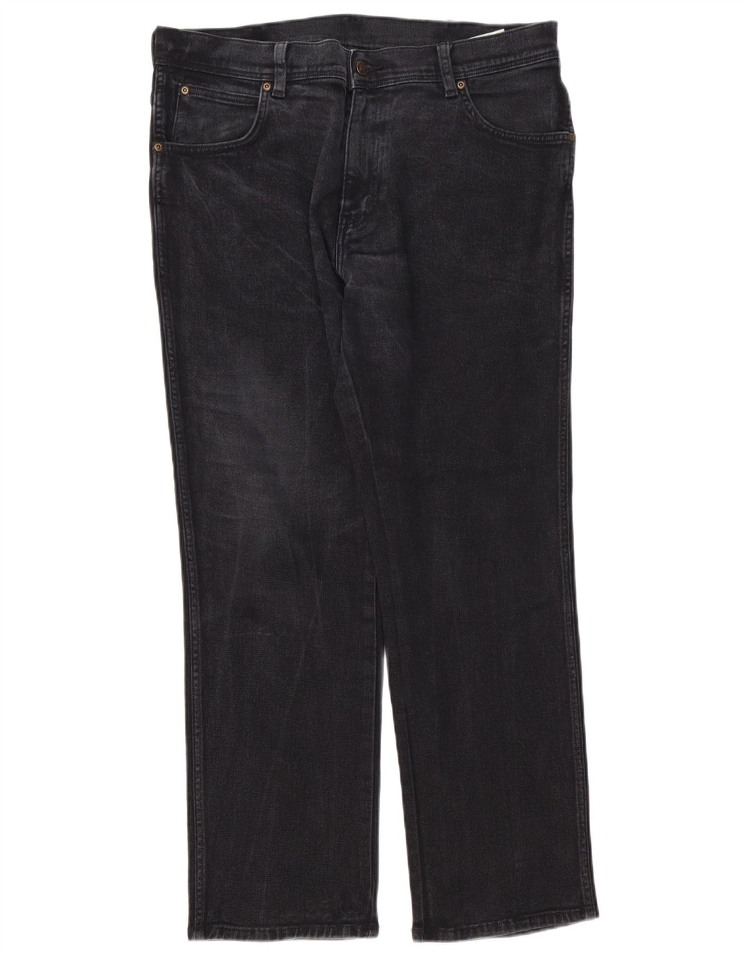 Jeans dritti da uomo Wrangler W36 L30 cotone nero