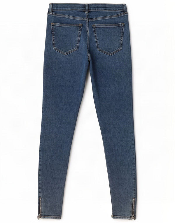 Topshop Jeans skinny da donna W30 L27 Blu Cotone