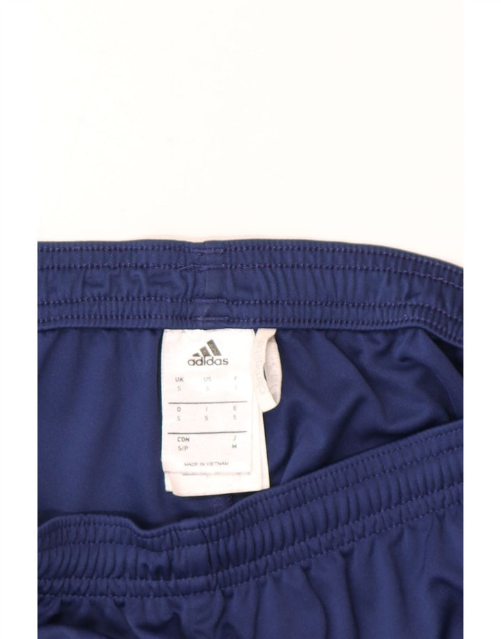 Pantaloncini sportivi Adidas Climalite da uomo piccoli in poliestere blu navy