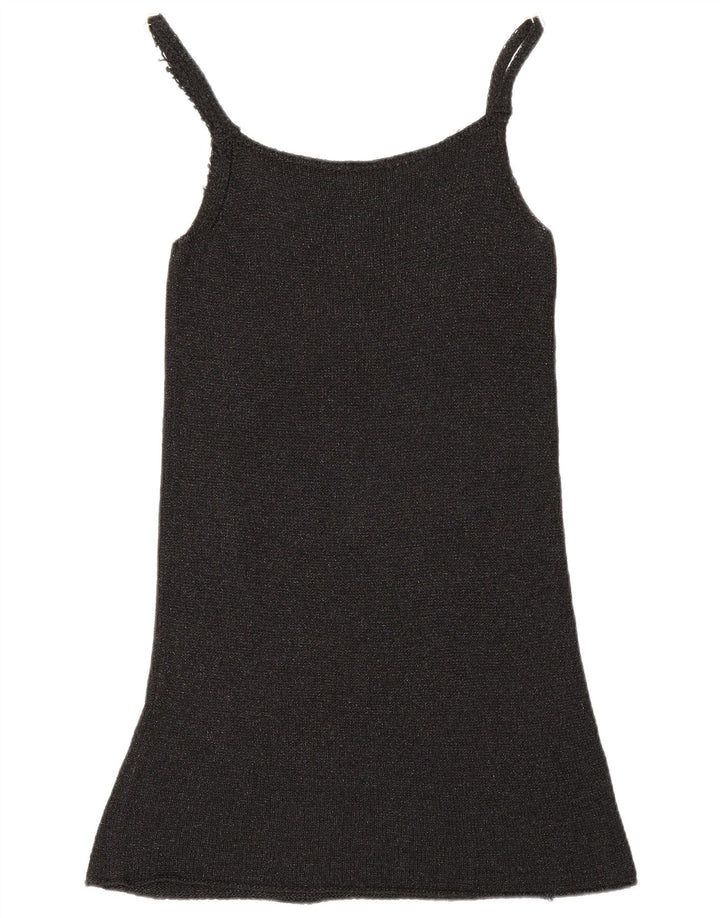 Abito sottoveste da donna Benetton UK 10 piccolo nero