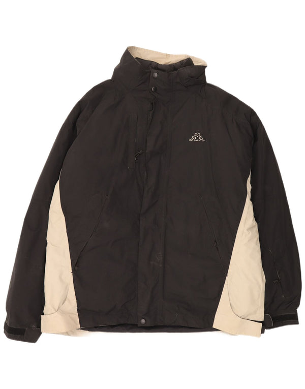Giacca a vento da uomo Kappa UK 44 2XL Poliammide color block nero