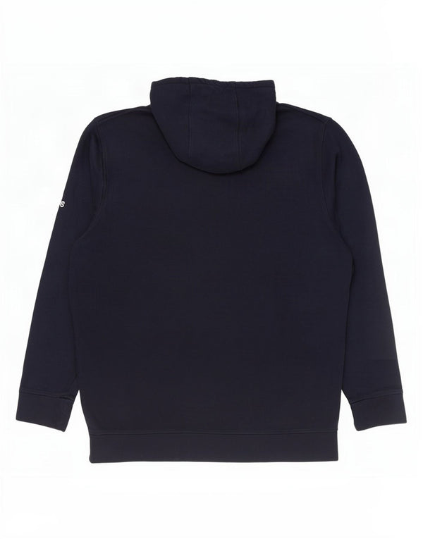 Felpa con cappuccio grafica Adidas Admirals Milwaukee da uomo di grandi dimensioni in cotone blu navy