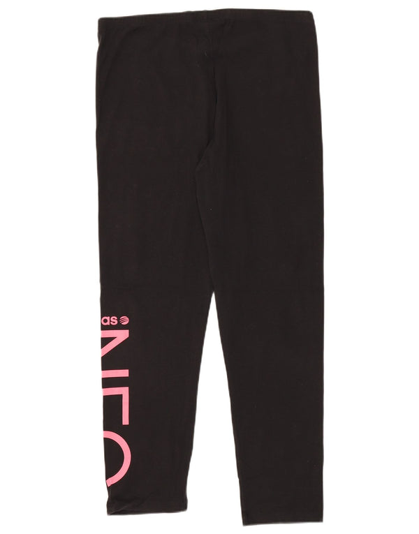 Leggings ADIDAS da donna Neo Graphic UK 16 grande cotone nero