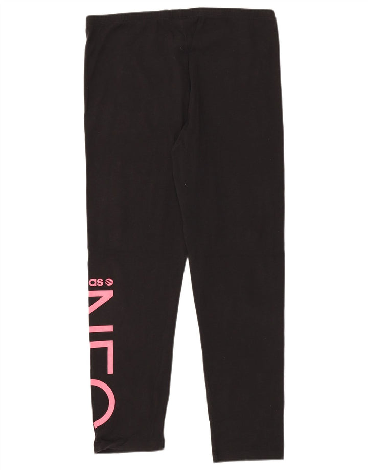 Leggings ADIDAS da donna Neo Graphic UK 16 grande cotone nero