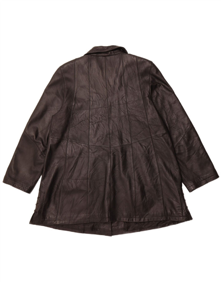 Cappotto in Pelle da Donna BARISAL IT 44 Medio in Pelle Nera