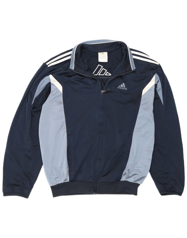 Giacca da tuta da uomo Adidas UK 36/38 Small Blu Navy Colourblock